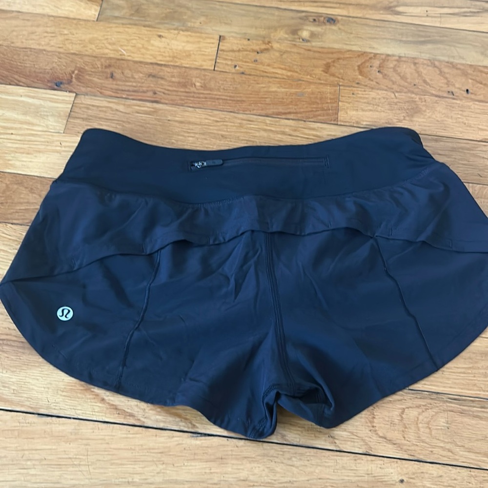 Black Lululemon shorts size 4
